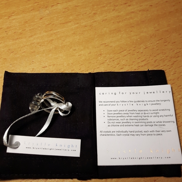 Sterling silver clear quartz ring - Picture 7 of 7